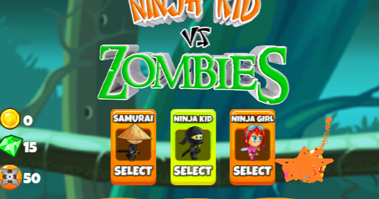 Ninjas Vs Zombies Typing Game